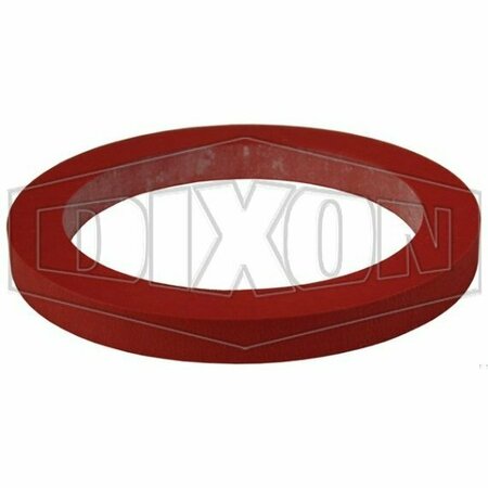 DIXON Cam and Groove Gasket, 4 in Nominal, Silicone, Domestic 400-G-SIL